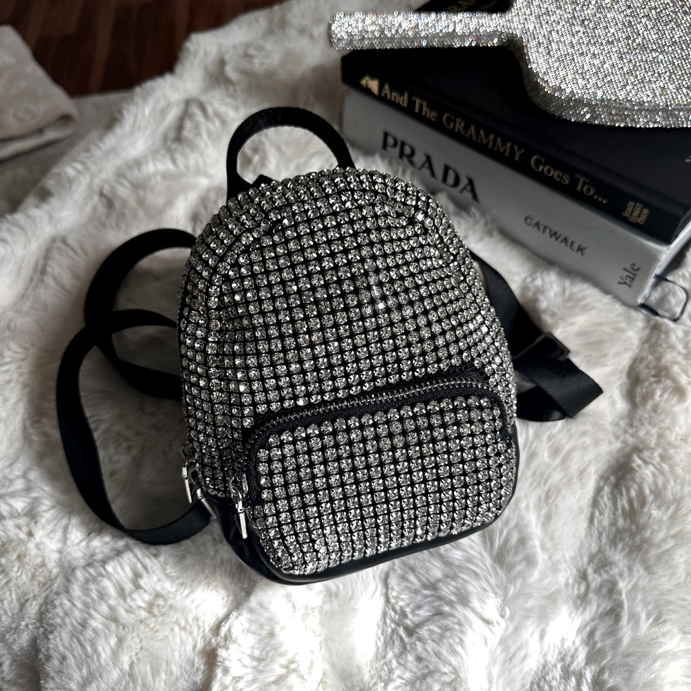 New Crystal Embellished Mini Backpack